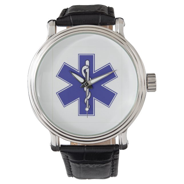 Lebenssternambulanzsymbol Armbanduhr (Vorderseite)