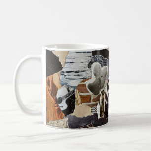 Lebensstil Atmosphärenfarbe grau, braun, schwarz u Kaffeetasse