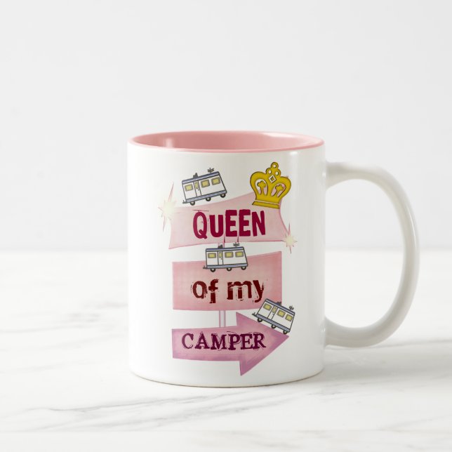 Lebensstil-Kaffee-Tasse des Camper-/RV Zweifarbige Tasse (Rechts)