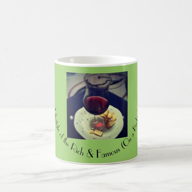 Lebensstil-Tasse für allen WEIN, KÄSE, Liebhaber Kaffeetasse (Mittel)