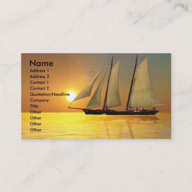 LEBENSUNTERNEHMENSKARTE VISITENKARTE (Vorderseite)