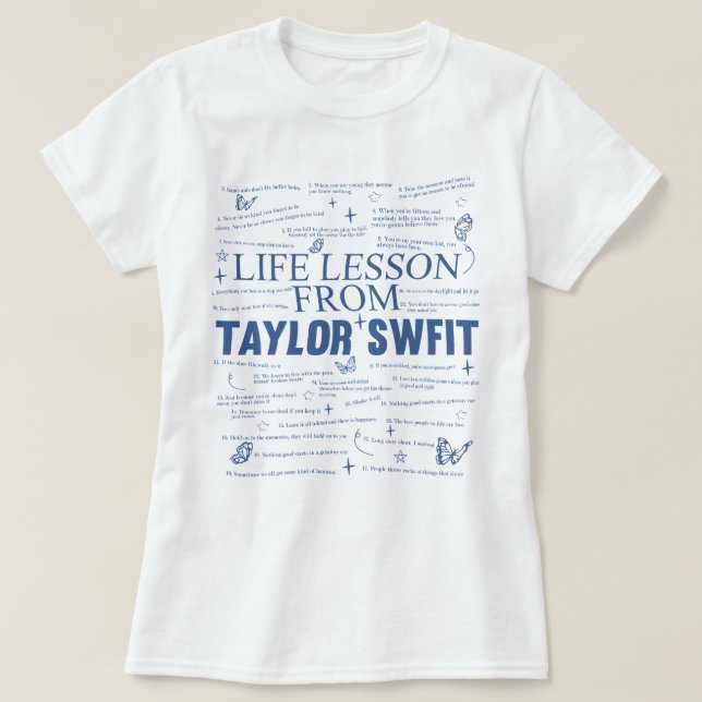 Lebensunterricht aus Tailor-Swfit 2 11-4 T-Shirt (Design vorne)