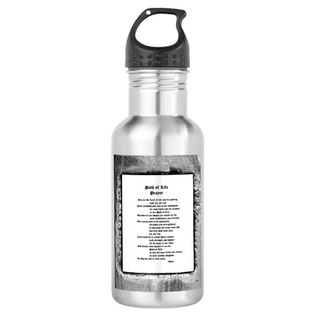 Lebensweg Edelstahlflasche (Vorderseite)