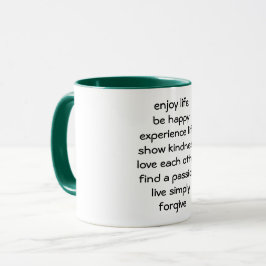 Lebensweg Spirituelle Message Coffee Tasse