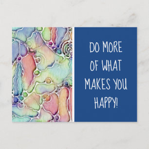 Lebensweise - Muster neurografischer Art 1 Postkarte