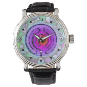 Lebensweise - Muster neurografischer Kunst 2 Armbanduhr