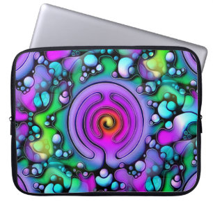 Lebensweise - Muster neurografischer Kunst 2 Laptopschutzhülle