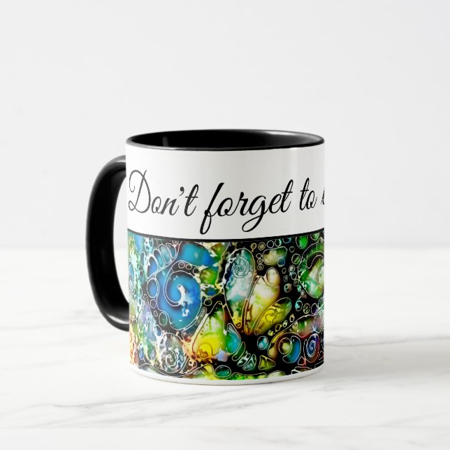 Lebensweise - Neurographische Kunst 7 Tasse (Vorderseite Links)
