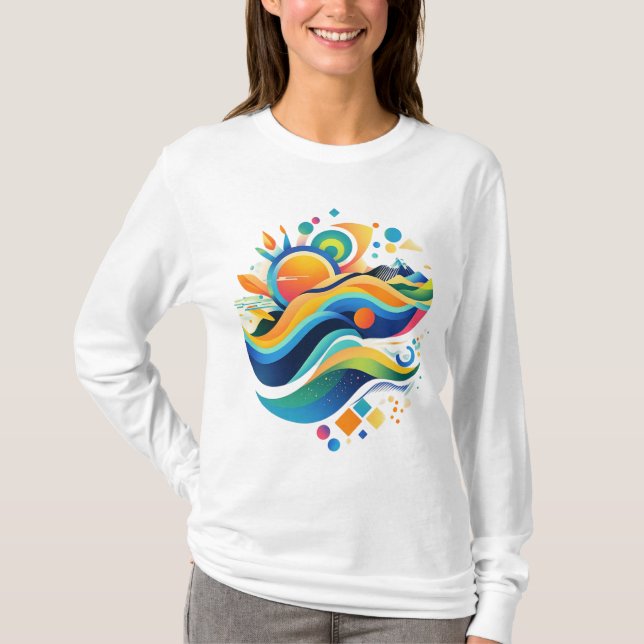 Lebenswelle T-Shirt (Vorderseite)