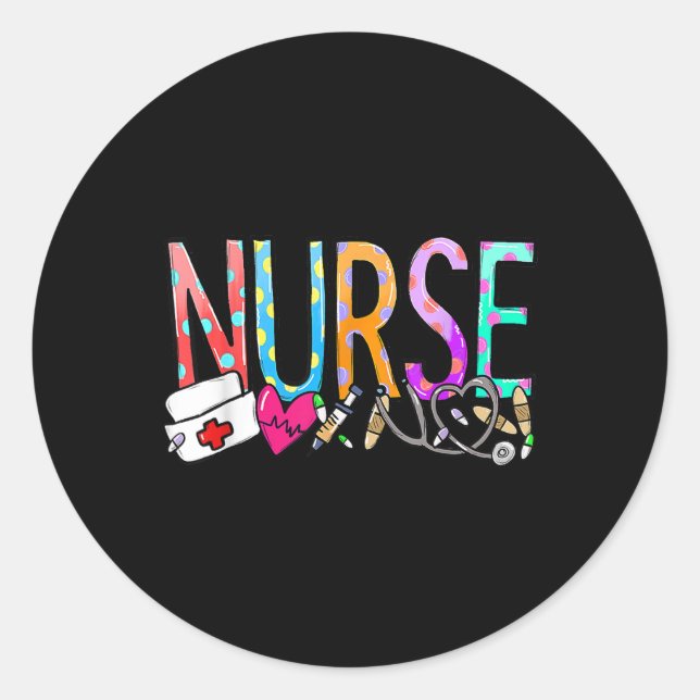 Lebenswoche der Krankenschwester 2025 Frauen Runder Aufkleber (Vorderseite)