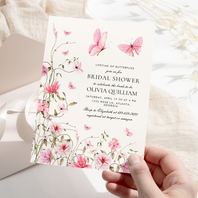 Lebenszeit des Brautparty der Schmetterlinge Einladung (Von Creator hochgeladen)