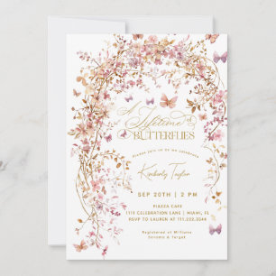 Lebenszeit von Brautparty-Wildblumen Einladung