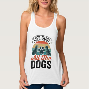 Lebensziel Alle Hunde Vintage-Hundefreund-Design_1 Tank Top