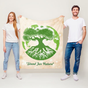 "Lebenszirkel" Fleecedecke