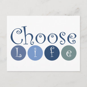 Lebenszyklen auswählen postkarte