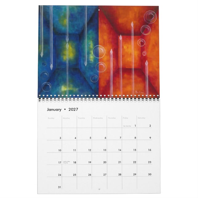 Lebenszyklus 2012 kalender (Jan 2027)