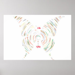 Lebenszyklus-Poster Poster