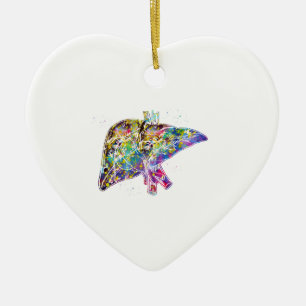 Leber Keramik Ornament