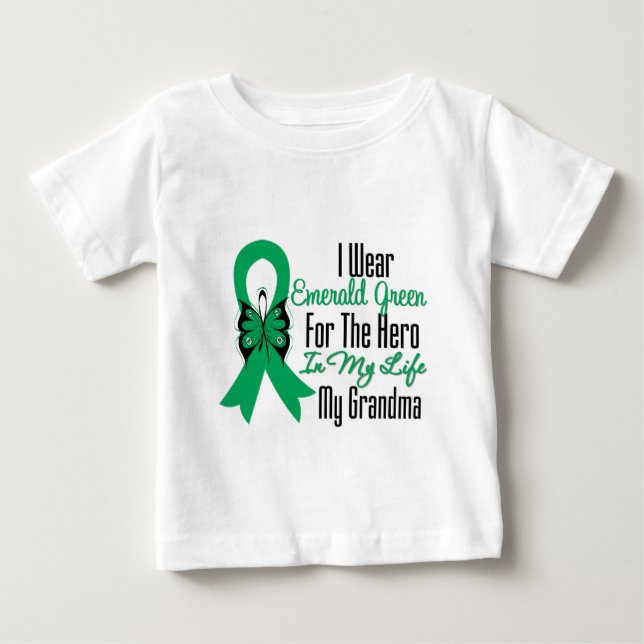 Leber-Krebs-Band-Held meine Großmutter Baby T-shirt (Vorderseite)