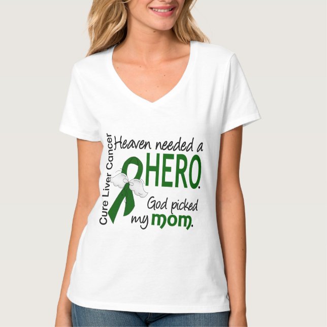 Leber-Krebs-Himmel benötigte eine Held-Mama T-Shirt (Vorderseite)