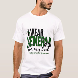 Leber-Krebs trage ich Smaragdgrün für meinen Vat T-Shirt