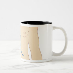Leber-Transplantation Zweifarbige Tasse