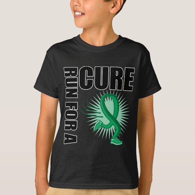 Leberkrankheits-Lauf für eine Heilung T-Shirt (Vorderseite)