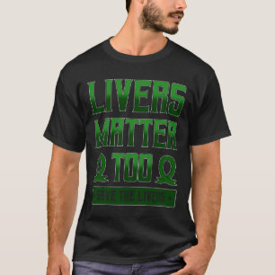 Leberkrebs Bewusstsein Grüne Ribbon Gelbsucht Hepa T-Shirt