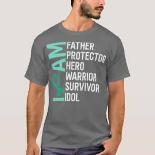 Leberkrebs Bewusstsein Ich bin Vater Helden Kriege T-Shirt
