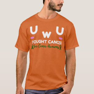 Leberkrebs Bewusstsein ich kämpfte Krebs UwU Gesch T-Shirt