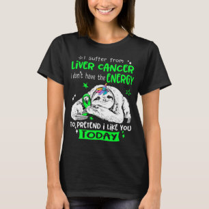 Leberkrebs-Bewusstsein Monat Band Geschenke T-Shirt