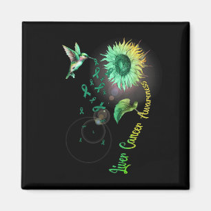 Leberkrebs Sonnenblume Hummingbird Magnet