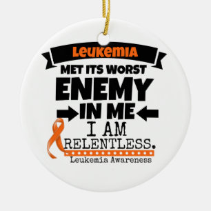 Leberkrebs trifft seinen schlimmsten Feind in mir Keramik Ornament
