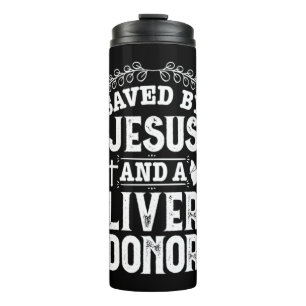 Lebertransplantation Jesus Organspender Operation  Thermosbecher