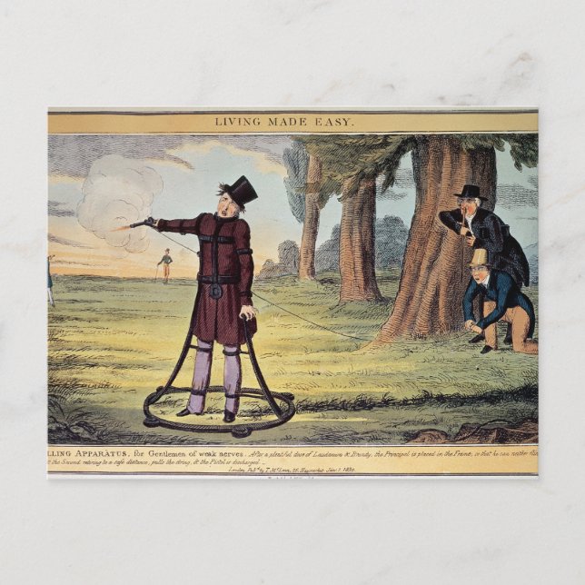 Lebewesen leicht gemacht; Duellgeräte Postkarte (Vorderseite)