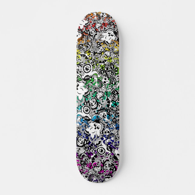 Lebewesen-Skateboardregenbogen Skateboard (Vorne)