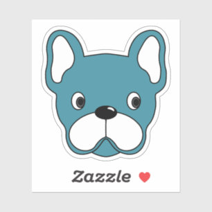 Lebhaft Aquamariner Bulldog 3"x3" Vinyl Sticker