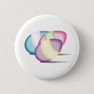 Lebhaft gefärbte Eier mit Schatten Button
