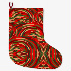 Lebhaft gefärbte Weihnachtsflamingofedern Großer Weihnachtsstrumpf