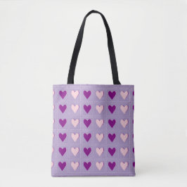 Lebhaft Lila Herz geformt Tasche