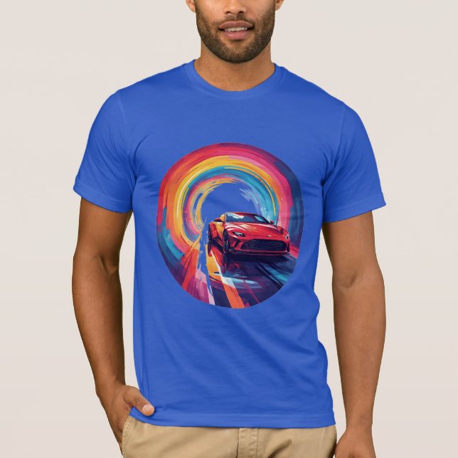 Lebhaft renommierter Sportwagen T-Shirt (Vorderseite)