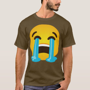Lebhaft weinendes Gesicht Sobbing traurige Tränen T-Shirt