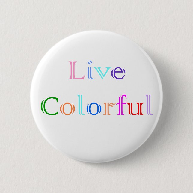 Lebhaftbuntes Button (Vorderseite)
