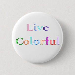 Lebhaftbuntes Button