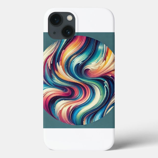 Lebhafte Abstrakte Art Phone Case (Rückseite)
