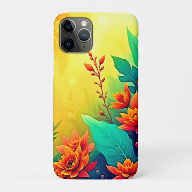 Lebhafte Abstrakte Blumenbeauty Case-Mate iPhone Hülle (Rückseite)