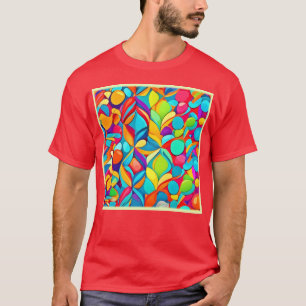 Lebhafte Abstrakte Blumenexplosion T-Shirt