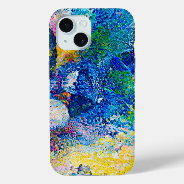 Lebhafte Abstrakte Cat Art Print Case-Mate iPhone Hülle (Rückseite)