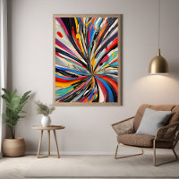 Lebhafte Abstrakte Explosion Moderne Kunst