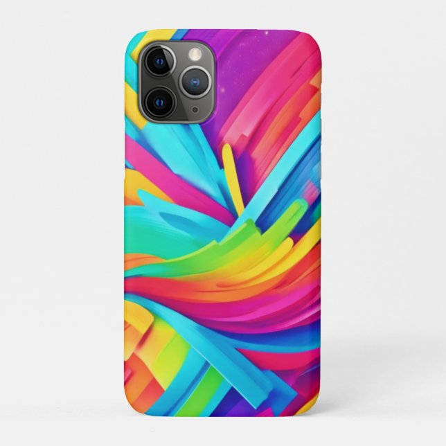 Lebhafte Abstrakte Formen Kunst Case-Mate iPhone Hülle (Rückseite)